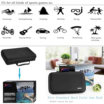 Amazon.com: Husiway 68-in-1 Accessory Kit for GoPro Hero 7 6